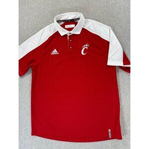 Cincinnati Bearcats Adidas Short Sleeve Campus Polo Shirt‎ (Men's Large) Red